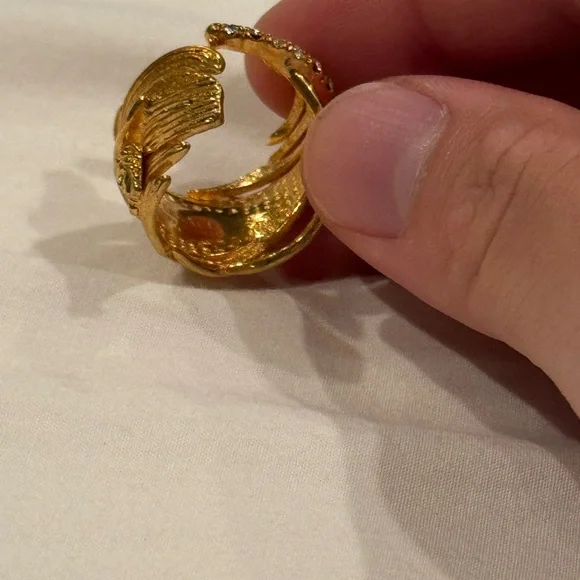 Versace gold ring